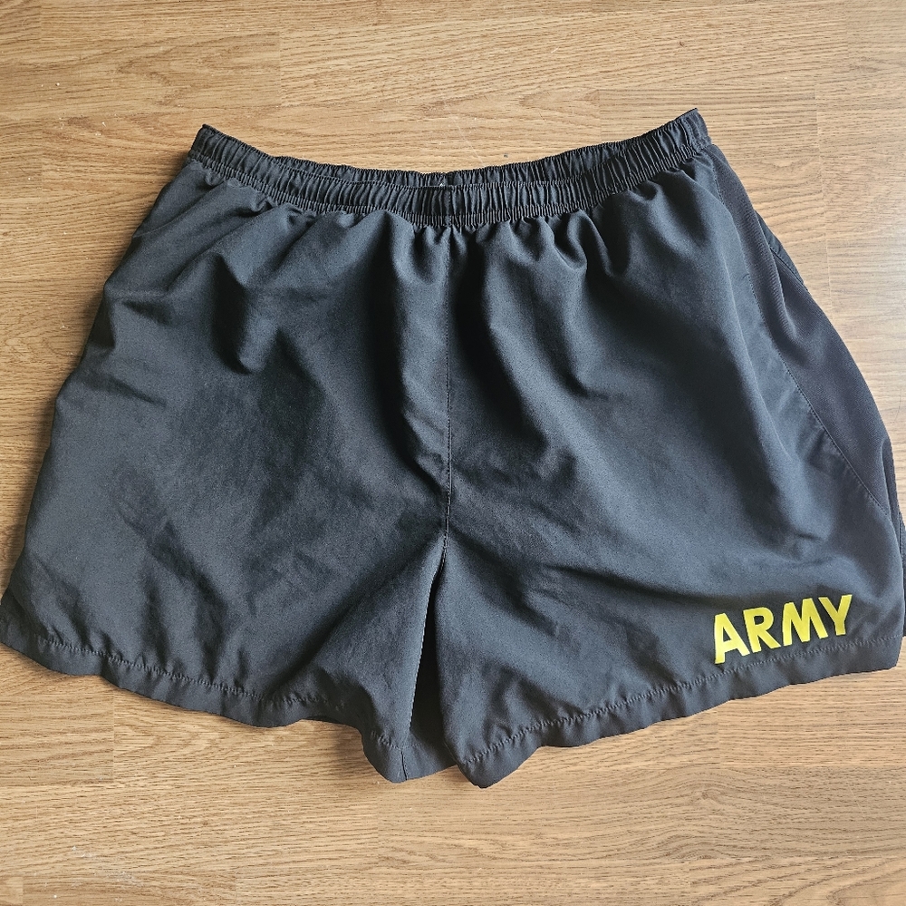 Rothco Army Black Physical Training Shorts Men's Size Large